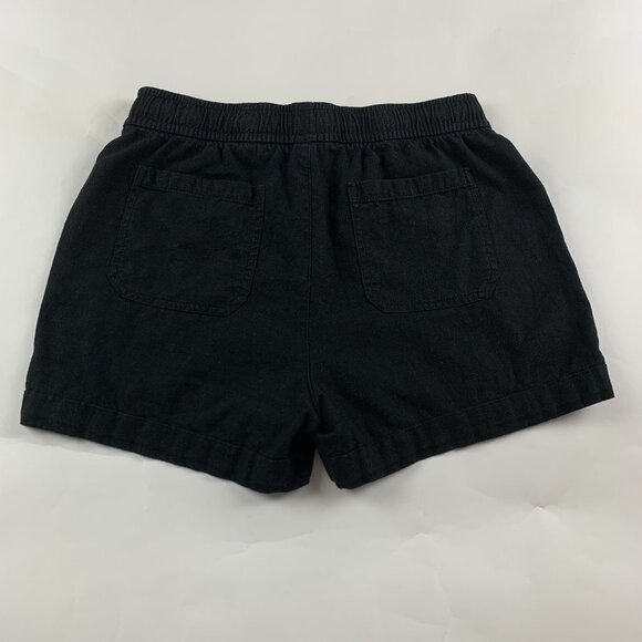 Old Navy Black Linen Blend Pull On Shorts S - Picture 5 of 5